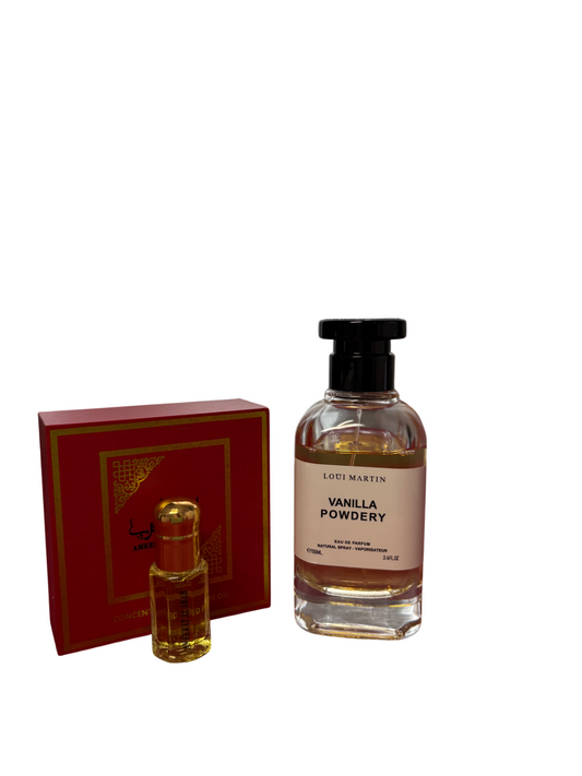 • Vanilla Powdery + Concentré d’huile de parfum