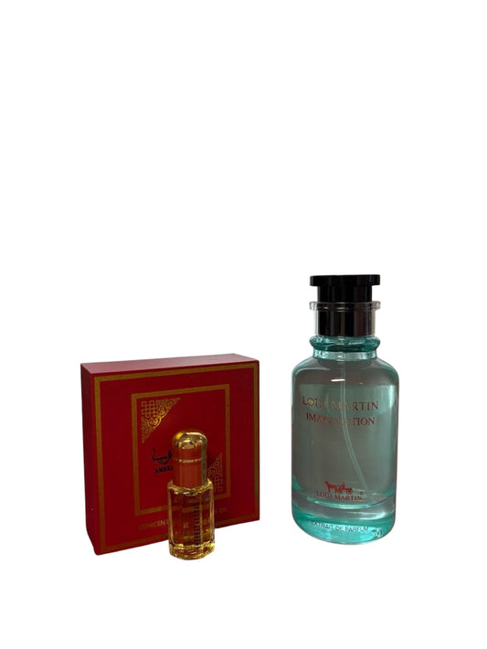• Imagination + Concentré d’huile de parfum